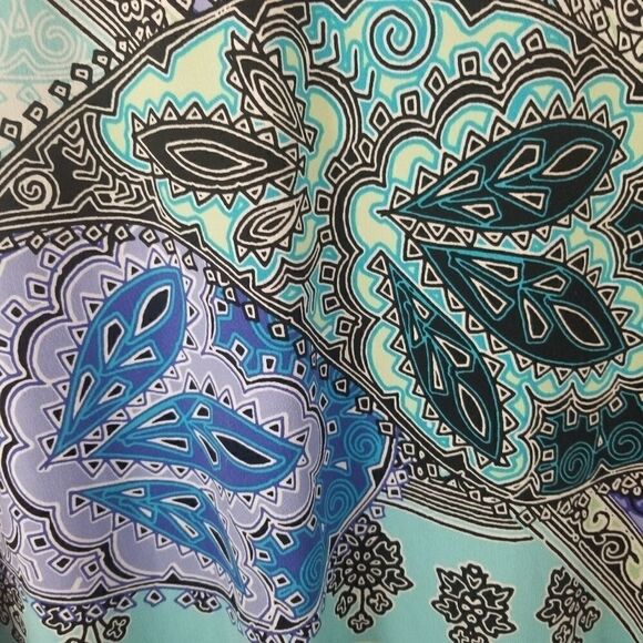 JM COLLECTION TUNIC TOP W/CHAIN DETAIL. SZ L - Picture 8 of 16